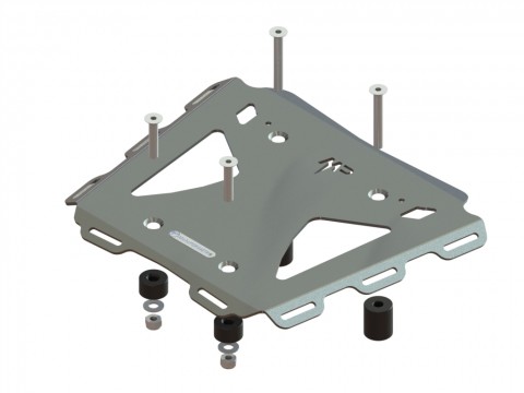 DL650 V-Strom 650 Placa Porta Equipajes Aluminio