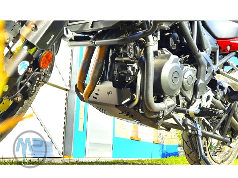 MotoPERIMETRO 4812 TRK502X Cubre Carter Benelli skid plate Guard Aluminio guarda motor Protector